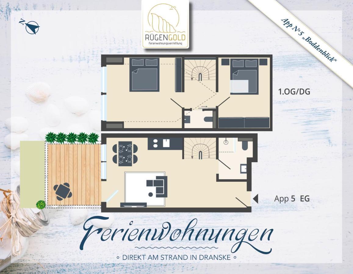,,Inselromantik" Appartement 3 Dranske Exterior photo